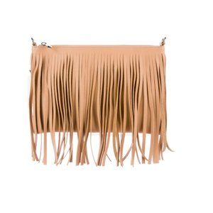 Posse Leather Fringe-Trimmed Crossbody Bag